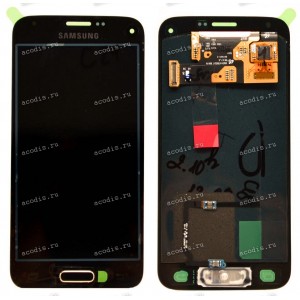 4.5 inch Samsung S5 mini SM-G800F (LCD+тач), золотой oem 1280x720 LED  NEW / original