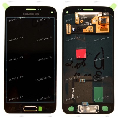 4.5 inch Samsung S5 mini SM-G800F (LCD+тач), золотой oem 1280x720 LED  NEW / original