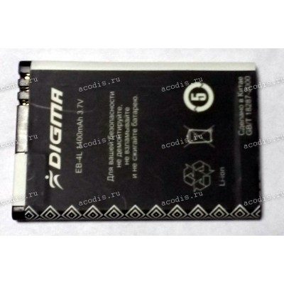 АКБ Digma e601hd (EB-4L, 3,7v, 1400mAh), разбор