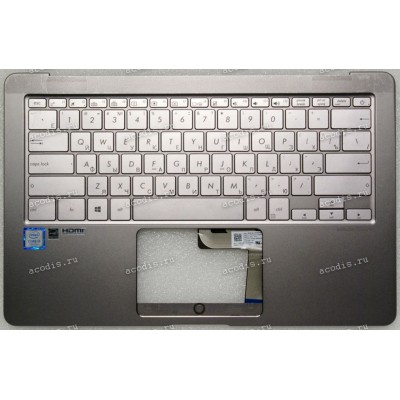 Keyboard Asus UX490F серый металлик ()+ Topcase русифицированная