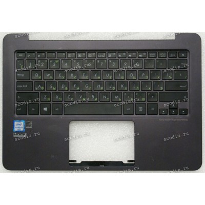 Keyboard Asus UX305FA-2A серо-фиолетовая (13NB06X1AM0201) + Topcase русифицированная