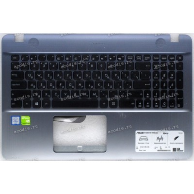 Keyboard Asus R541U серо-синий (39XKFTCJN20) + Topcase русифицированная