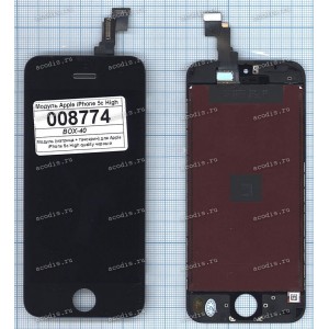 4.0 inch Apple iPhone 5C (LCD+тач) черный с рамкой 1136x640 LED  NEW / AAA