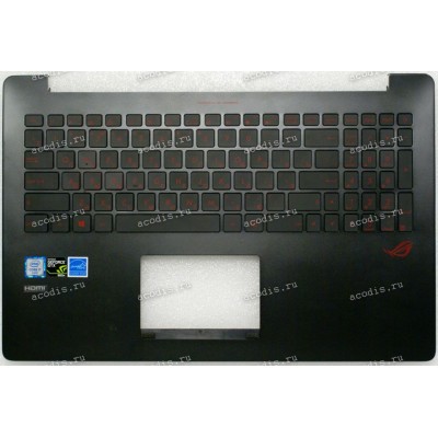 Keyboard Asus N501, N501J, N501JW (13NB0AU3AM0201) + Topcase русифицированная