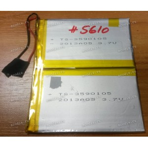 АКБ Li-Pol 3,7V 3600mAh 105x90x3,5 mm с контроллером 2 pin (3590105), разбор