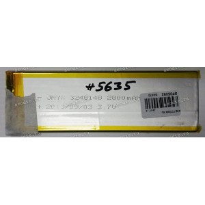 АКБ Li-Pol 3,7V 2800mAh 148x48x3,2 mm с контроллером 3 pin (REC 3248148), разбор (Digma TT702M 3G)