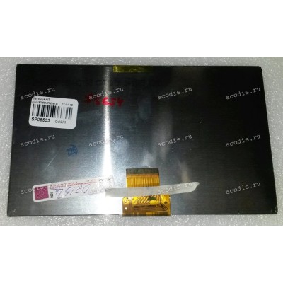 7.0 inch CPT 070141025 (97x164 mm, 40pin, для Digma HIT прямой шл.) 1024x600 LED 40 пин  NEW