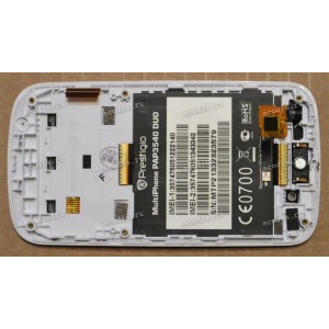 3.5 inch Prestigio MultiPhone 3540 DUO (LCD+тач) белый с рамкой 480x320 LED  NEW
