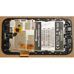 4.0 inch Prestigio MultiPhone 4044 DUO (LCD+тач) черный с рамкой 800x480 LED  разбор