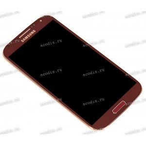 5.0 inch Samsung Galaxy S4 GT-i9500 (LCD+тач) красный с рамкой 1920x1080 LED  NEW