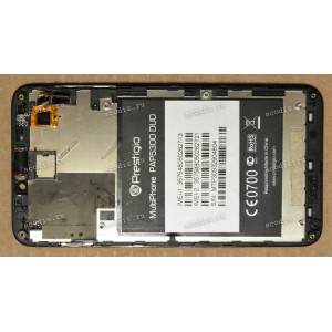 5.3 inch Prestigio MultiPhone 5300 DUO (LCD+тач) черный с рамкой 854x480 LED  NEW