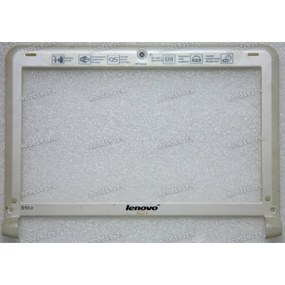 Верх. кр. рамка Lenovo IdeaPad S10-2 (p/n: AP08H0002101) Б/у , белый