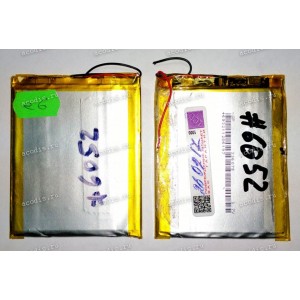 АКБ Li-Pol 3,7V 1500mAh 75x60x3,3 mm с контроллером 2 pin (REC 336075), разбор