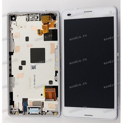 4.6 inch Sony Xperia Z3 compact (D5803) (LCD+тач), белый с рамкой 1280x768 LED  NEW