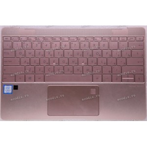 Keyboard Asus UX390U розовый (13N0-UWA0811, 13N0-UWA0821) + Topcase русифицированная