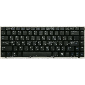 Keyboard Samsung NP-R517, NP-R519, R620, R719 короткая (p/n: BA59-02581C) (Black/Matte/RUO) чёрная матовая