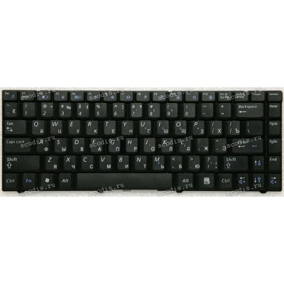 Keyboard Samsung NP-R517, NP-R519, R620, R719 короткая (p/n: BA59-02581C) (Black/Matte/RUO) чёрная матовая
