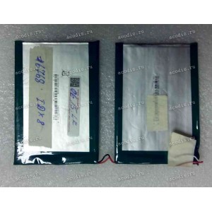 АКБ Digma iDx8 (3,7v, 101x70x3,8 mm, 3 pin сдвоенный), разбор