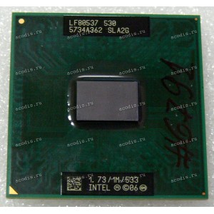 Процессор Socket P (PGA-478) Intel Celeron 530 (p/n: SLA2G) (1.73GHz=133MHz x 13, 1MB, 65nm, 27W)