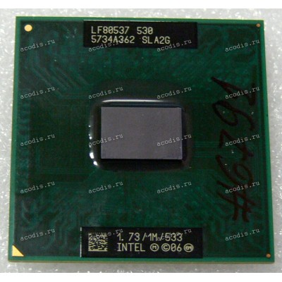 Процессор Socket P (PGA-478) Intel Celeron 530 (p/n: SLA2G) (1.73GHz=133MHz x 13, 1MB, 65nm, 27W)
