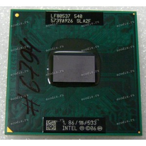 Процессор Socket P (PGA-478) Intel Celeron 540 (p/n: SLA2F) (1.87GHz=133MHz x 14, 1MB, 65nm, 30W)