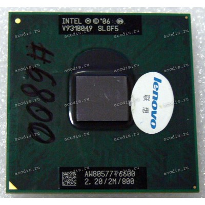 Процессор Socket P (PGA-478) Intel Core 2 Duo Mobile T6600 (p/n: SLGF5) (2.20GHz=200MHz x 11, 2Mb