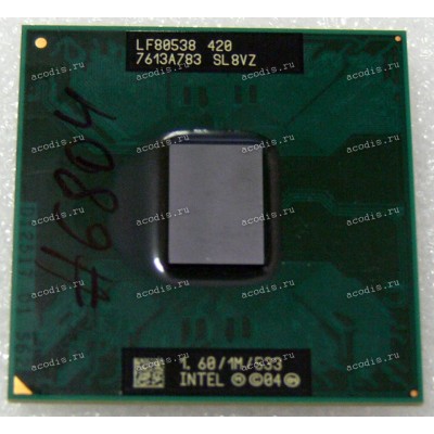 Процессор Socket M (mPGA478MT) Intel Celeron M 420 (SL8VZ) (1.60GHz=133MHz x 12, 1MB, 65nm