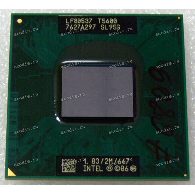 Процессор Socket M (mPGA478MT) Intel Core 2 Duo T5600 (SL9SG) (1.83GHz=167MHz x 11, 2MB, 65nm