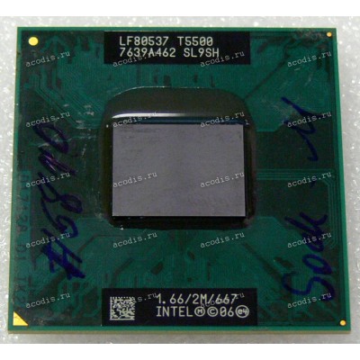 Процессор Socket M (mPGA478MT) Intel Core 2 Duo T5500 (SL9SH) (1.67GHz=167MHz x 10, 2MB, 65nm