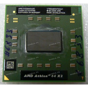 Процессор Socket S1G1 (638) AMD Athlon 64 X2 TK-55 (AMDTK55HAX4DC) (2*1.80GHz=200MHz x 9, 2*256kB
