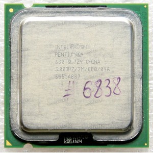 Процессор Socket LGA 775 Intel Pentium 4 HT 630 (p/n: SL7Z9) (3.00GHz=200MHz x 15