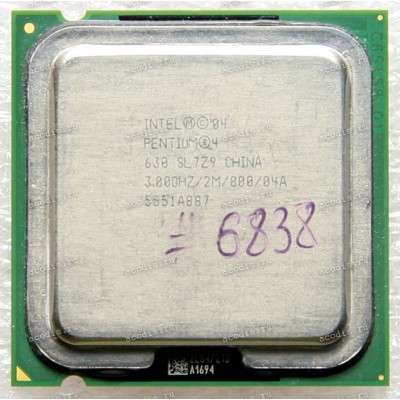 Процессор Socket LGA 775 Intel Pentium 4 HT 630 (p/n: SL7Z9) (3.00GHz=200MHz x 15