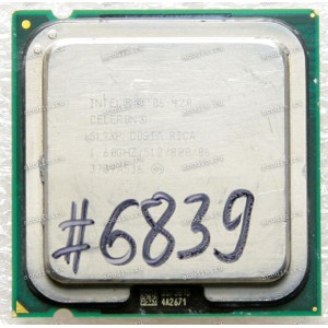 Процессор Socket LGA 775 Intel Celeron 420 (p/n: SL9XP) (1.60GHz=200MHz x 8