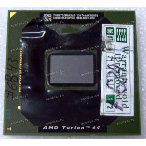 Процессор Socket 754 AMD Turion 64 MT-30 (TMSMT30BQX5LD) (1.60GHz=200MHz x 8, 1024kB, 90nm