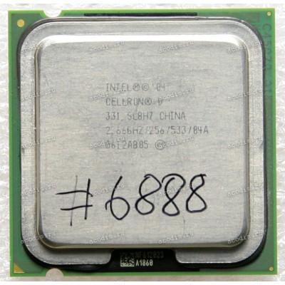 Процессор Socket LGA 775 Intel Celeron D 331 (p/n: SL7TV, SL8H7, SL98V) (2.66GHz=133MHz x 20
