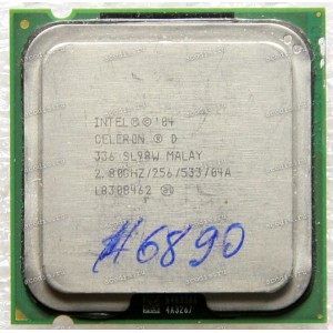 Процессор Socket LGA 775 Intel Celeron D 336 (p/n: SL7TW, SL8H9, SL98W) (2.80GHz=133MHz x 21