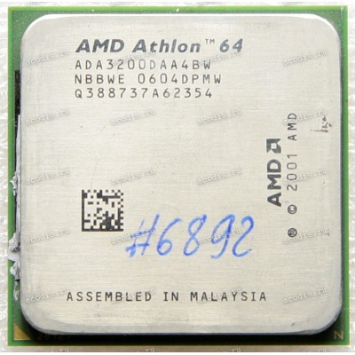 Процессор Socket 939 AMD Athlon 64 3200+ (ADA3200DAA4BP, ADA3200DAA4BW) (2.00GHz=200MHz x 10
