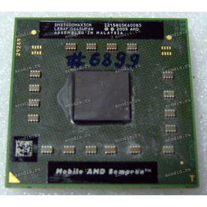 Процессор Socket S1 (638) AMD Mobile Sempron 3400+ (SMS3400HAX3CM) (1.80GHz=200MHz x 9, 256kB, 90nm