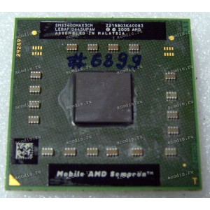 Процессор Socket S1 (638) AMD Mobile Sempron 3400+ (SMS3400HAX3CM) (1.80GHz=200MHz x 9, 256kB, 90nm Процессор Socket S1 (638) AMD Mobile Sempron 3400+ (SMS3400HAX3CM) (1.80GHz=200MHz x 9, 256kB, 90nm