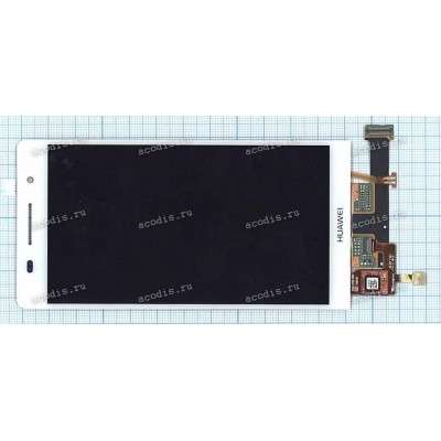 4.7 inch Huawei Ascend P6 (LCD+тач) oem, белый 1280x720 LED  NEW