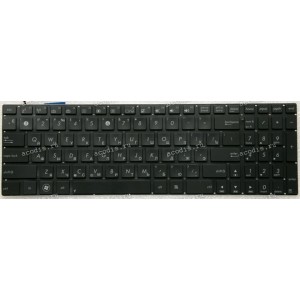 Keyboard Asus G771, N56, N56D, N56J, N56V, N76, N76V, N76Y, Q550, Q550L, R500V, R505, S550C, U500V, U500VZ (p/n: 0KN0-QX1RU13, 9Z.N8BBU.M0R, 0KN0-M32RU23, 0KNB0-6621RU00, 9Z.N8BBU.K0R) (Black/Matte/LED/RUO) чёрная матовая русифицированная с подсветкой