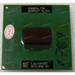 Процессор Socket 479/FC-µPGA Intel Pentium M 750 (p/n: SL7S9) (1.87GHz=133MHz x 14, 2MB