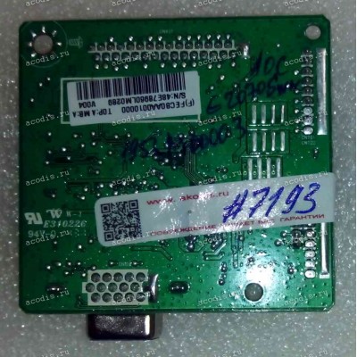 Mainboard AOC 19,5" 1600x900 Value Line E2070Swn, 195LM00003 монитор 1600x900 (715G6851-M01-000-004L) Chips Novatek NT68169FG