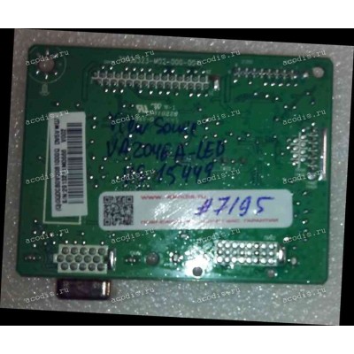 Mainboard ViewSonic 19,5" 1600x900 VA2046A-LED, VS15449 монитор 1600x900 (715G6323-M02-000-004L) Chips Novatek MT68661UFG