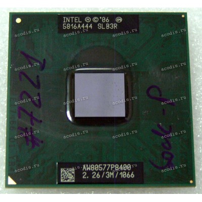 Процессор Socket P (PGA-478) Intel Core 2 Duo P8400 (p/n: SLB3R) (2.27GHz=266MHz x 8.5, 3Mb