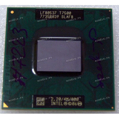 Процессор Socket P (PGA-478) Intel Core 2 Duo Mobile T7500 (p/n: SLAF8) (2.20GHz=200MHz x 11, 4Mb