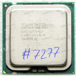 Процессор Socket LGA 775 Intel Pentium Dual-Core E5300 (p/n: SLGTL) (2.60GHz=200MHz x 13, 2Mb, 45 nm