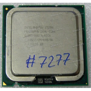 Процессор Socket LGA 775 Intel Pentium Dual-Core E5300 (p/n: SLGTL) (2.60GHz=200MHz x 13, 2Mb, 45 nm