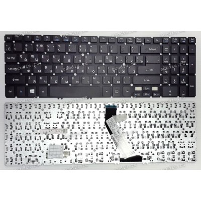 Keyboard Acer Aspire V5, V5-531, V5-551, V5-571, TimeLine Ultra M3, M3-581 (Black/Matte/RUO) чёр мат рус
