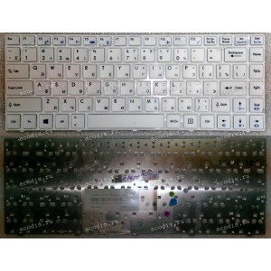 Keyboard MSI S12, MS-124K (Kabini E1-2100 TOUCH) (p/n: S1N-2ERU321-SA0) (White/Matte/RUO) белая мат рус